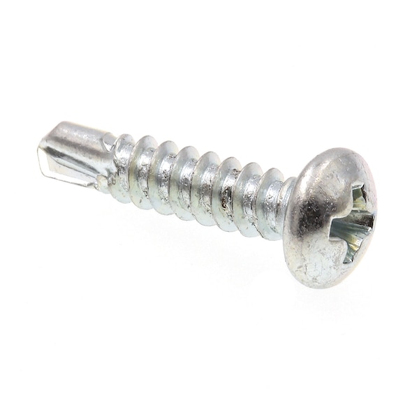 Prime-Line Sheet Metal Screw, Self-Dril, Pan, Phil No. 8 X 3/4in Zinc Plated Case Hard 100PK 9029694 - main
